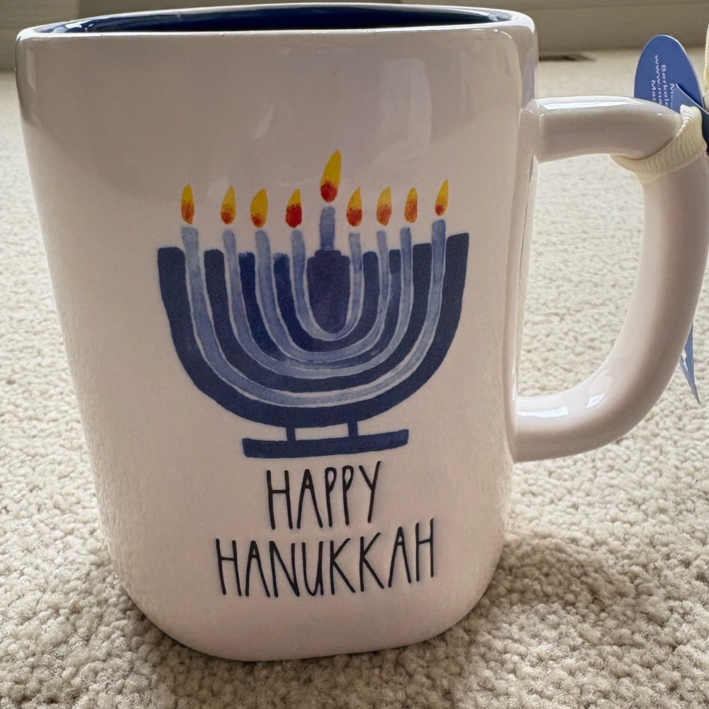 **NEW WITH TAGS** RAE DUNN Happy Hannukah mug, released 2024